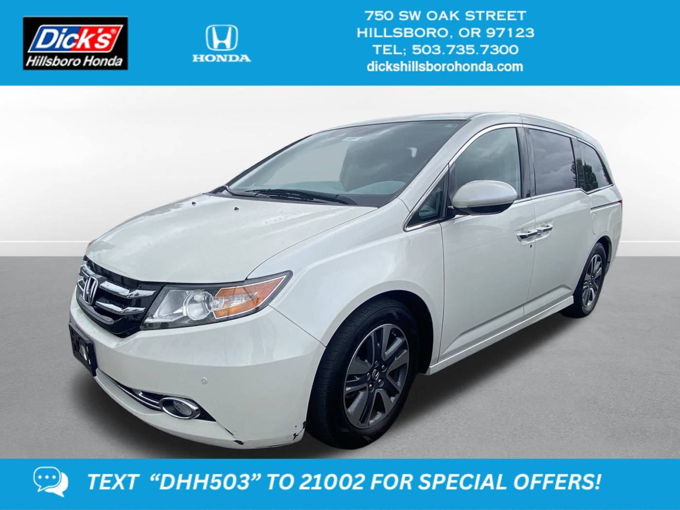 2017 Honda Odyssey Touring — Minivan — 86,101 mi — Hillsboro, OR
