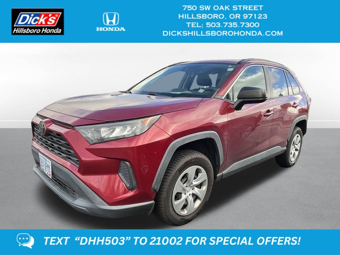 2019 Toyota RAV4 LE — SUV — 109,923 mi — Hillsboro, OR