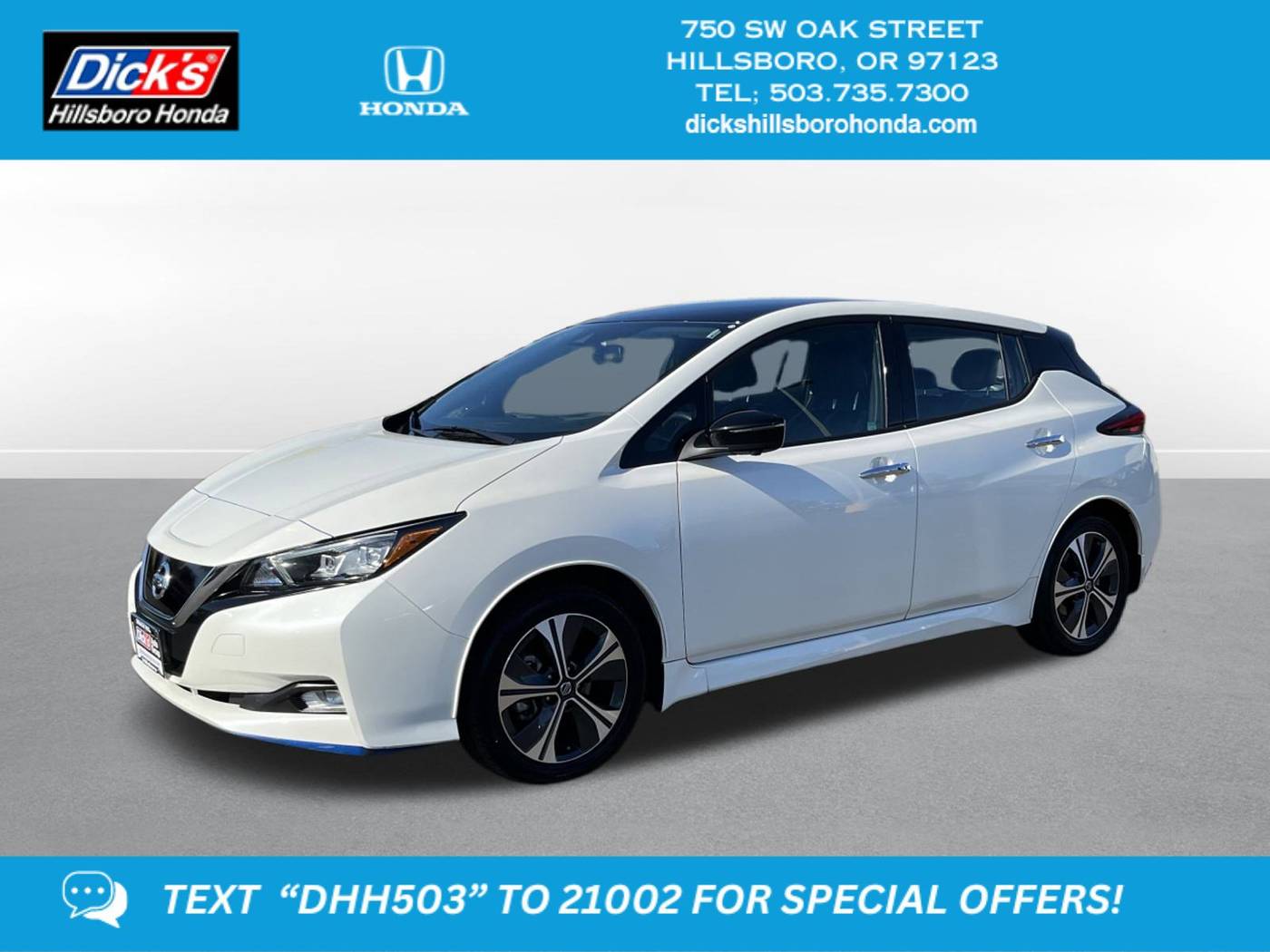 2020 Nissan LEAF SL PLUS — Hatchback — 52,815 mi — Hillsboro, OR