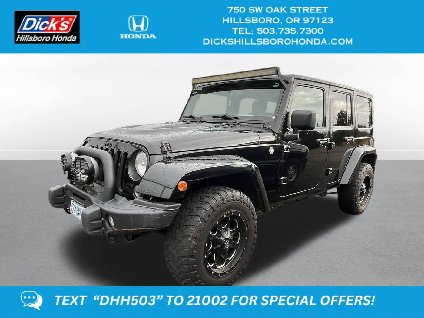 2015 Jeep Wrangler Wrangler X — SUV — 105,440 mi — Hillsboro, OR