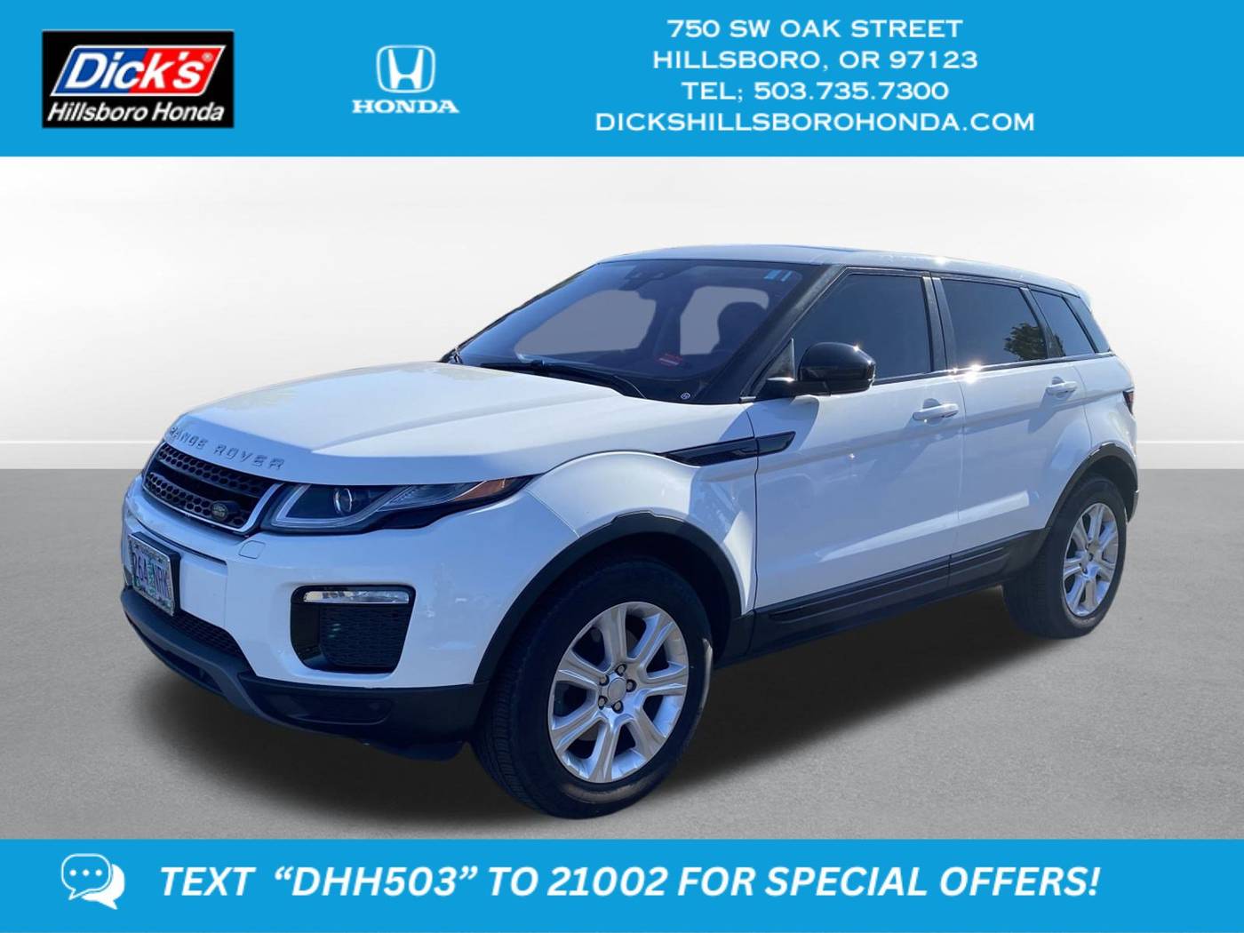 2018 Land Rover Range Rover Evoque SE — SUV — 58,917 mi — Hillsboro, OR