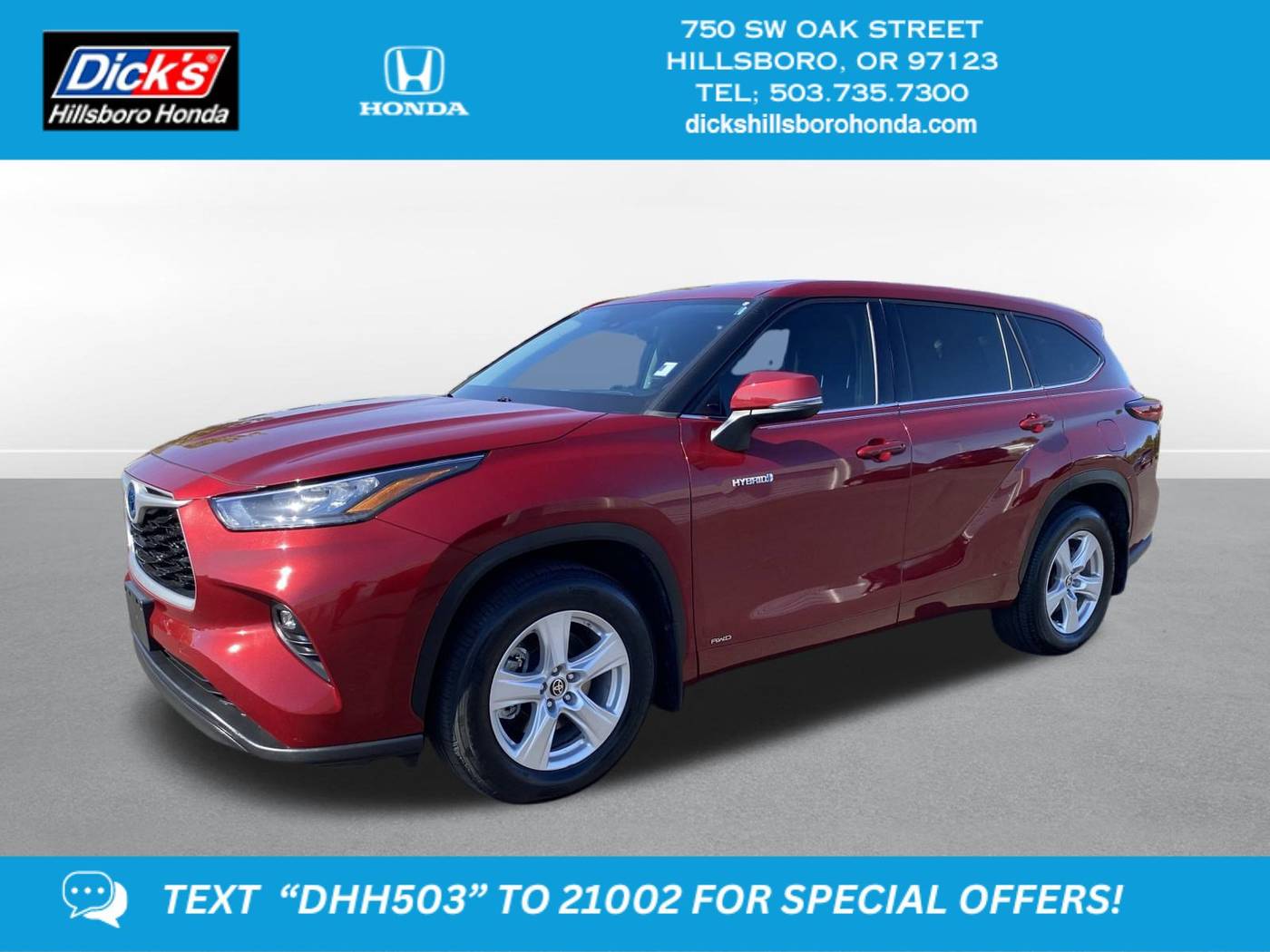 2020 Toyota Highlander Hybrid LE — SUV — 55,680 mi — Hillsboro, OR