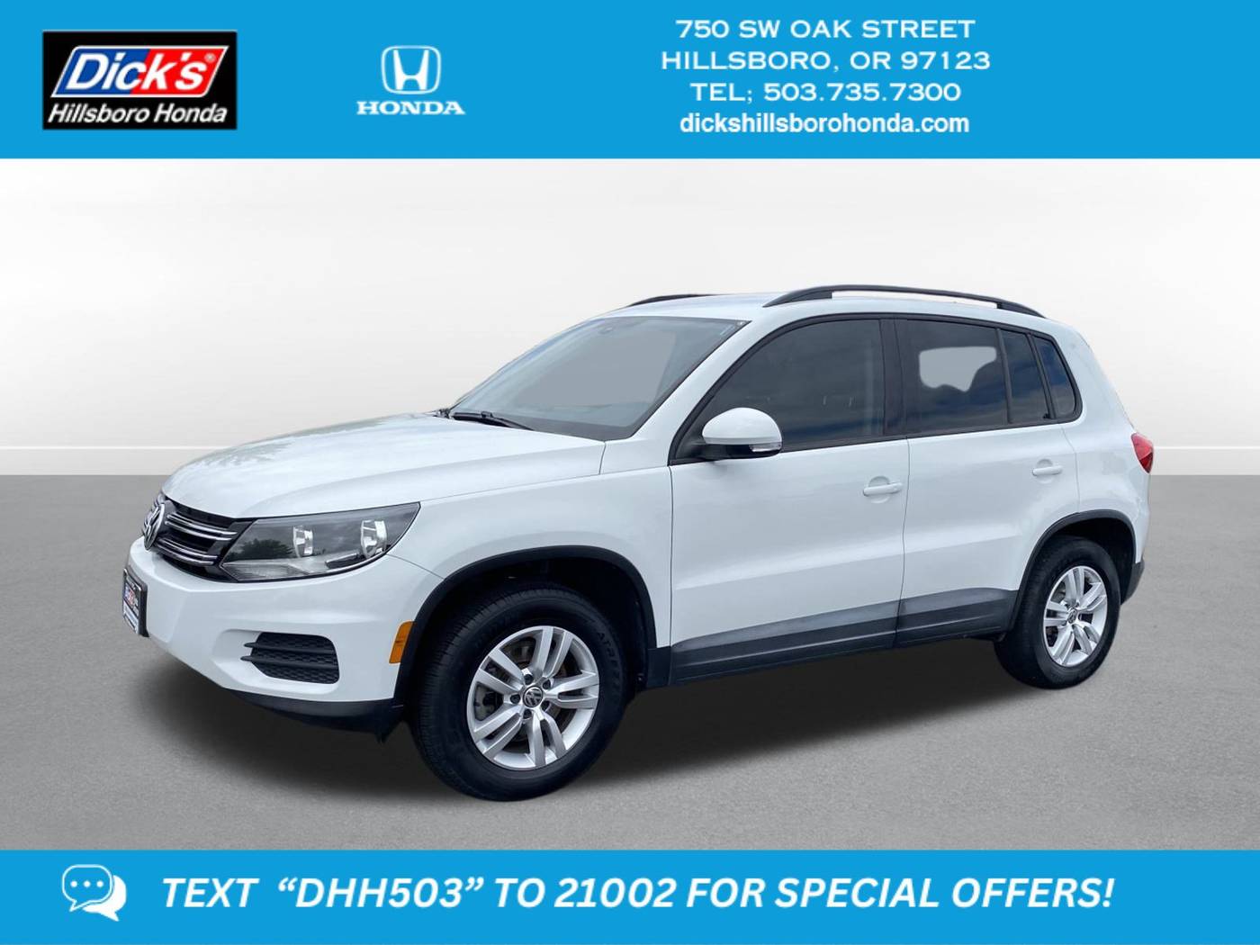 2016 Volkswagen Tiguan S — SUV — 64,828 mi — Hillsboro, OR