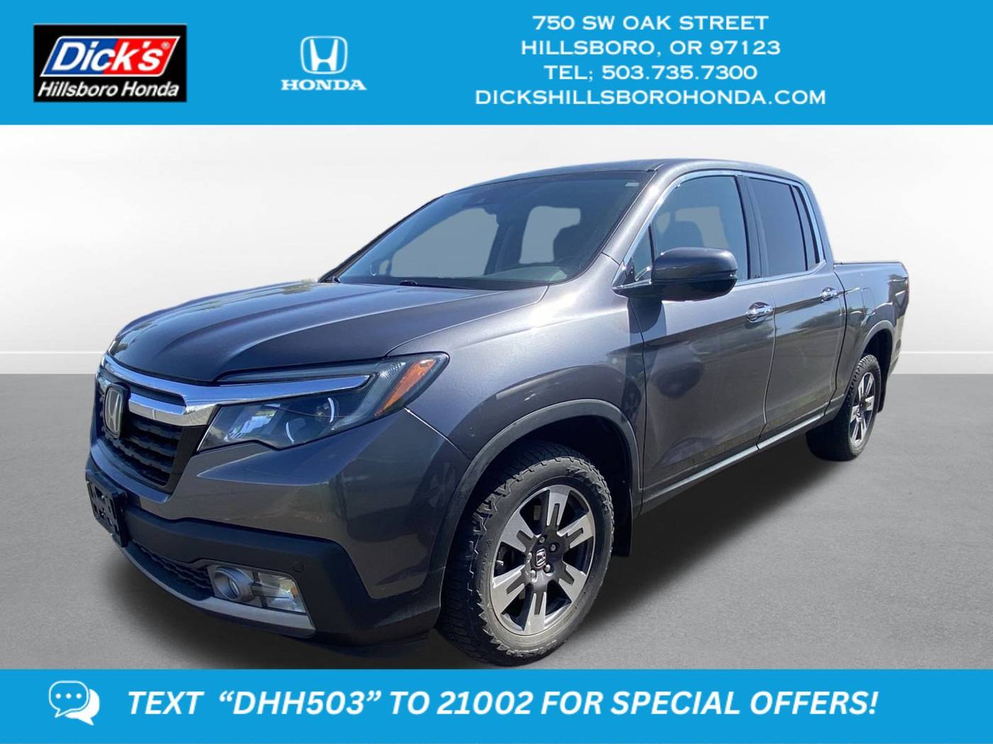 2017 Honda Ridgeline RTL-E — Pickup Truck — 121,669 mi — Hillsboro, OR
