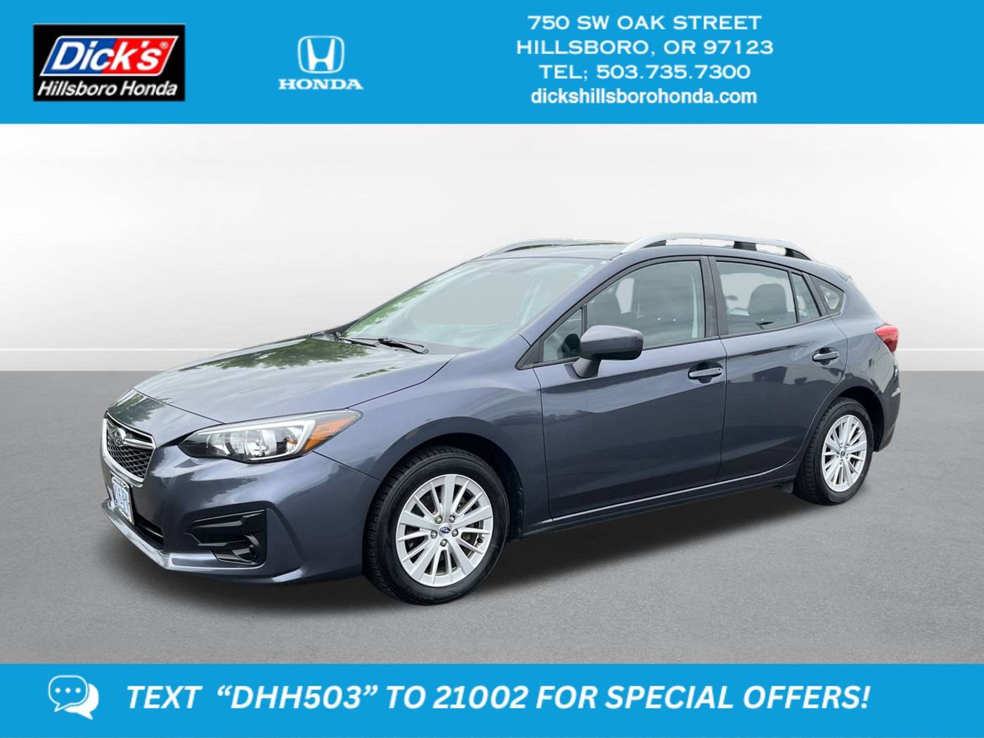 2017 Subaru Impreza 2.0i Premium — Hatchback — 68,503 mi — Hillsboro, OR