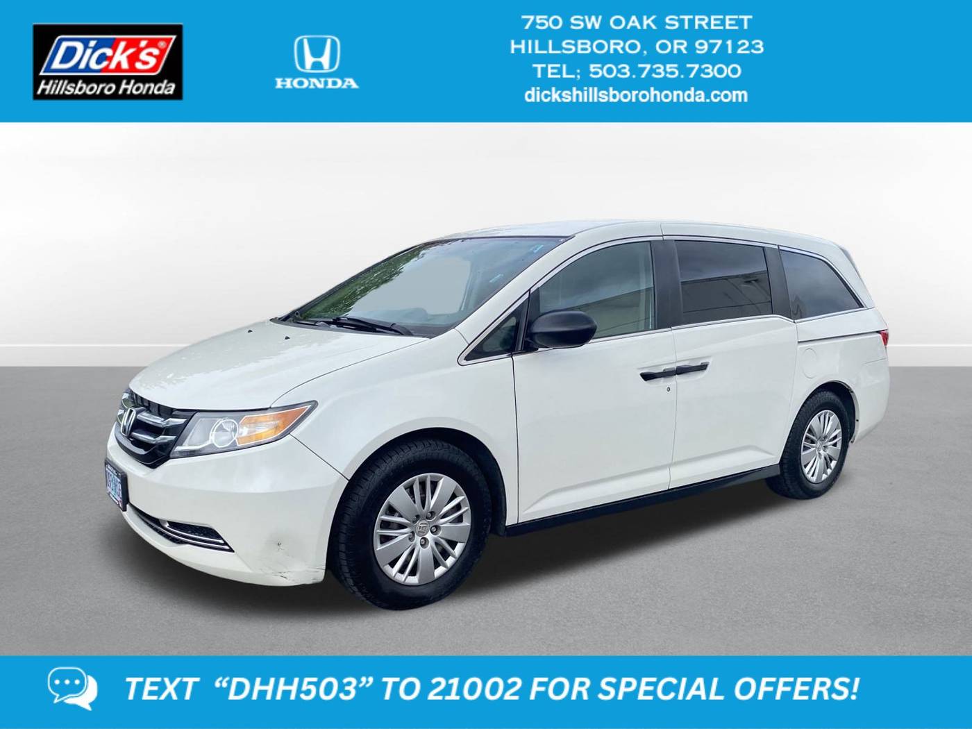 2015 Honda Odyssey LX — Minivan — 155,942 mi — Hillsboro, OR