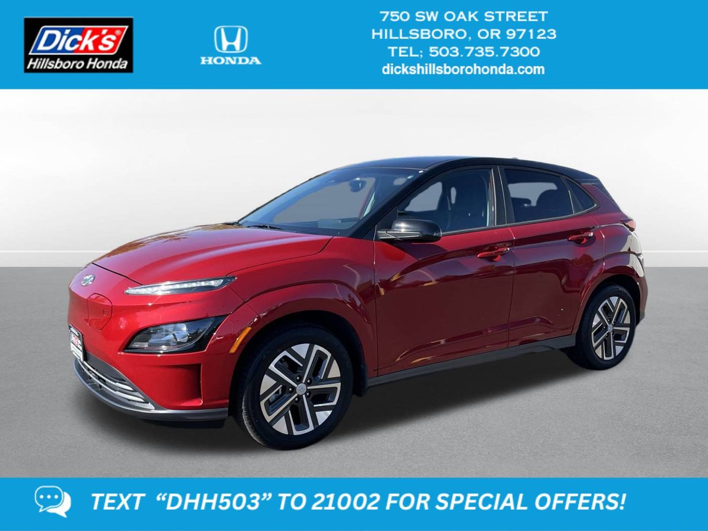 2022 Hyundai Kona Electric SEL — SUV — 26,304 mi — Hillsboro, OR