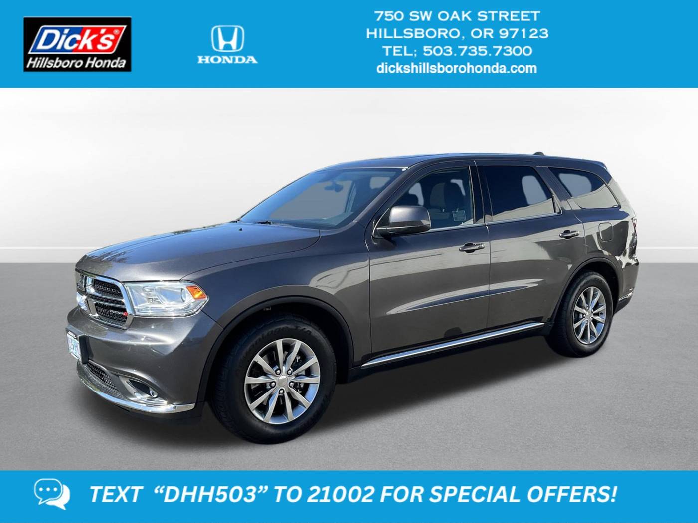 2018 Dodge Durango SXT — SUV — 77,236 mi — Hillsboro, OR