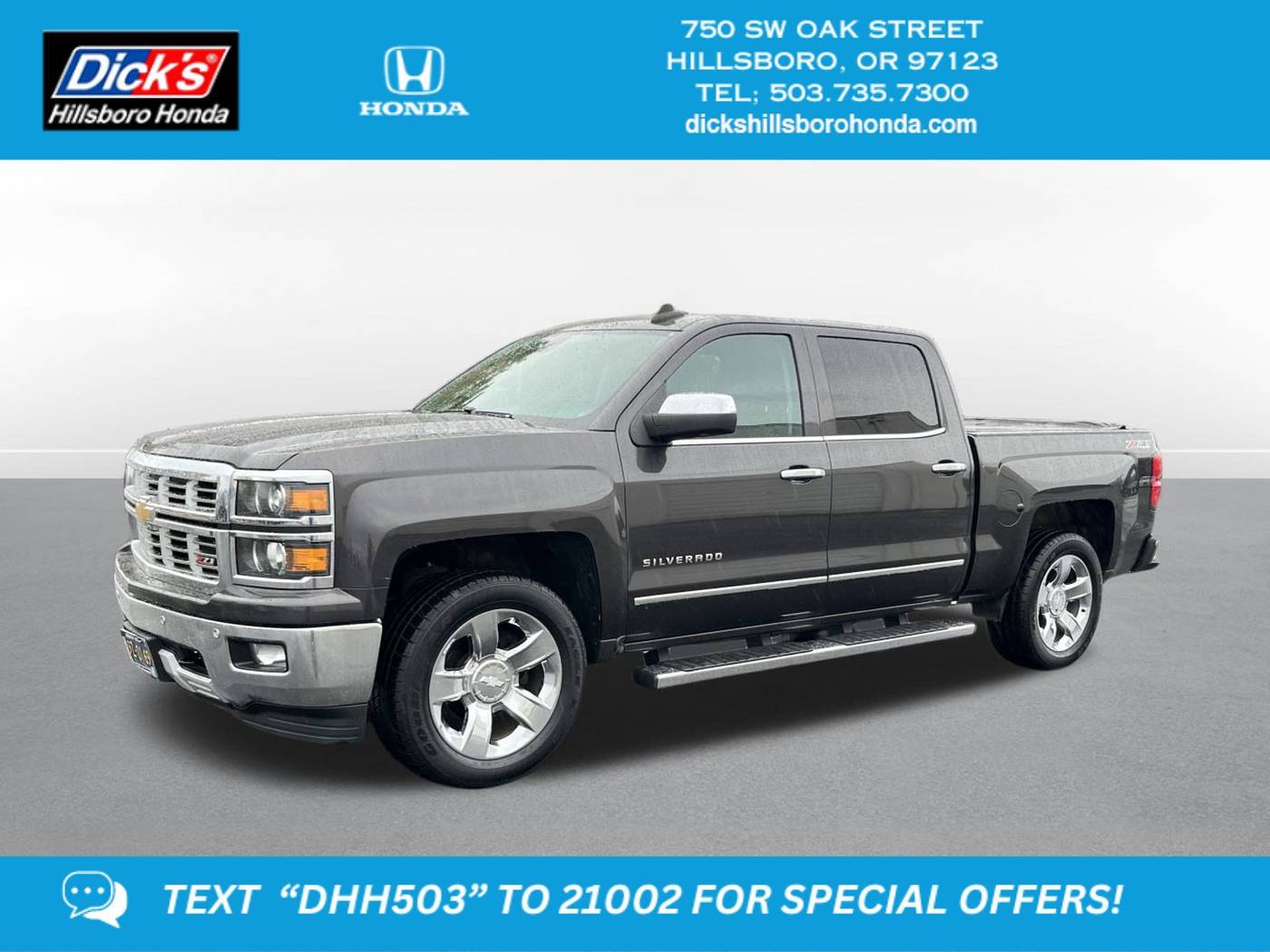 2015 Chevrolet Silverado 1500 LTZ — Pickup Truck — 71,974 mi — Hillsboro, OR