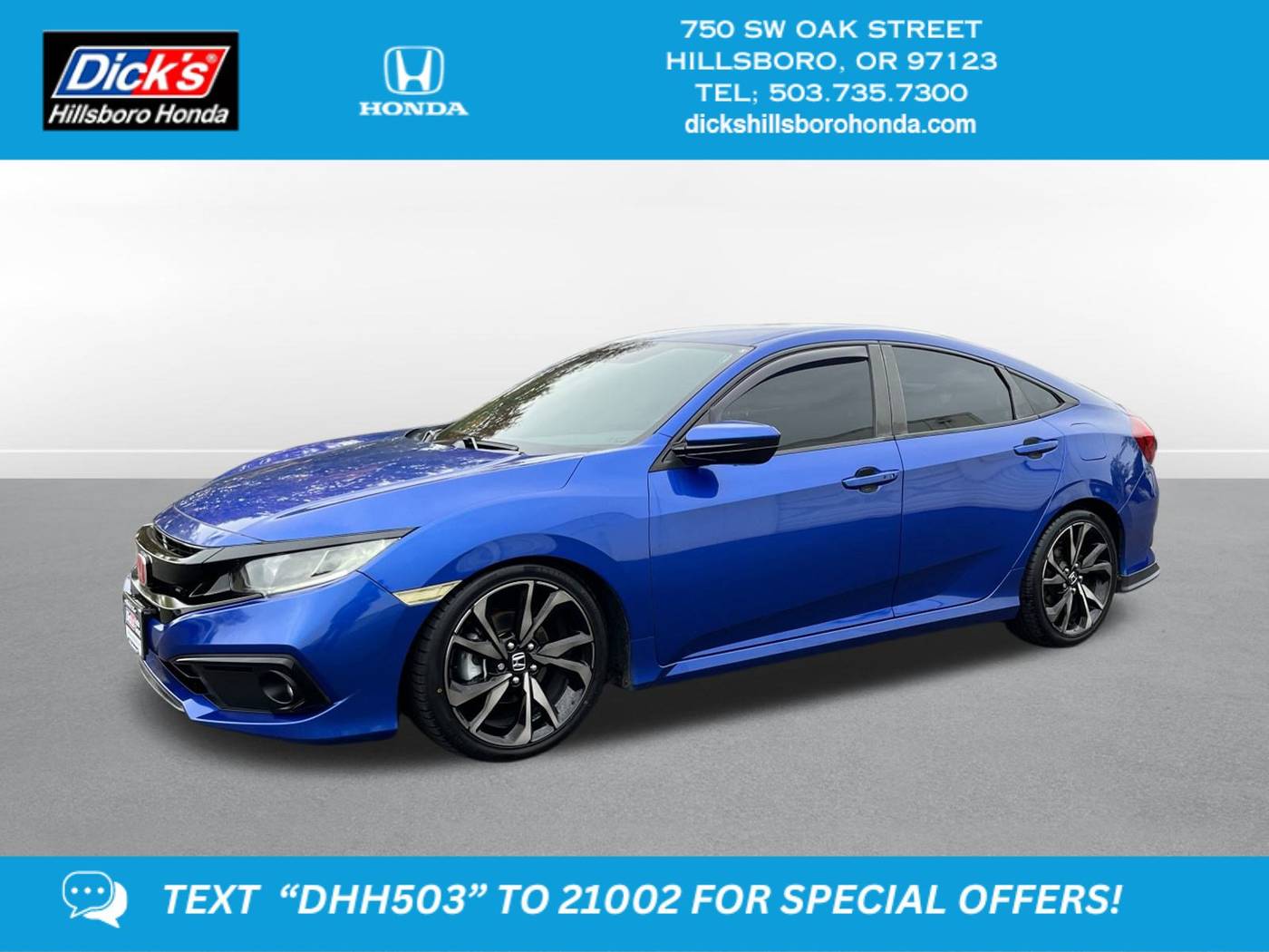 2019 Honda Civic Sport — Sedan — 103,488 mi — Hillsboro, OR