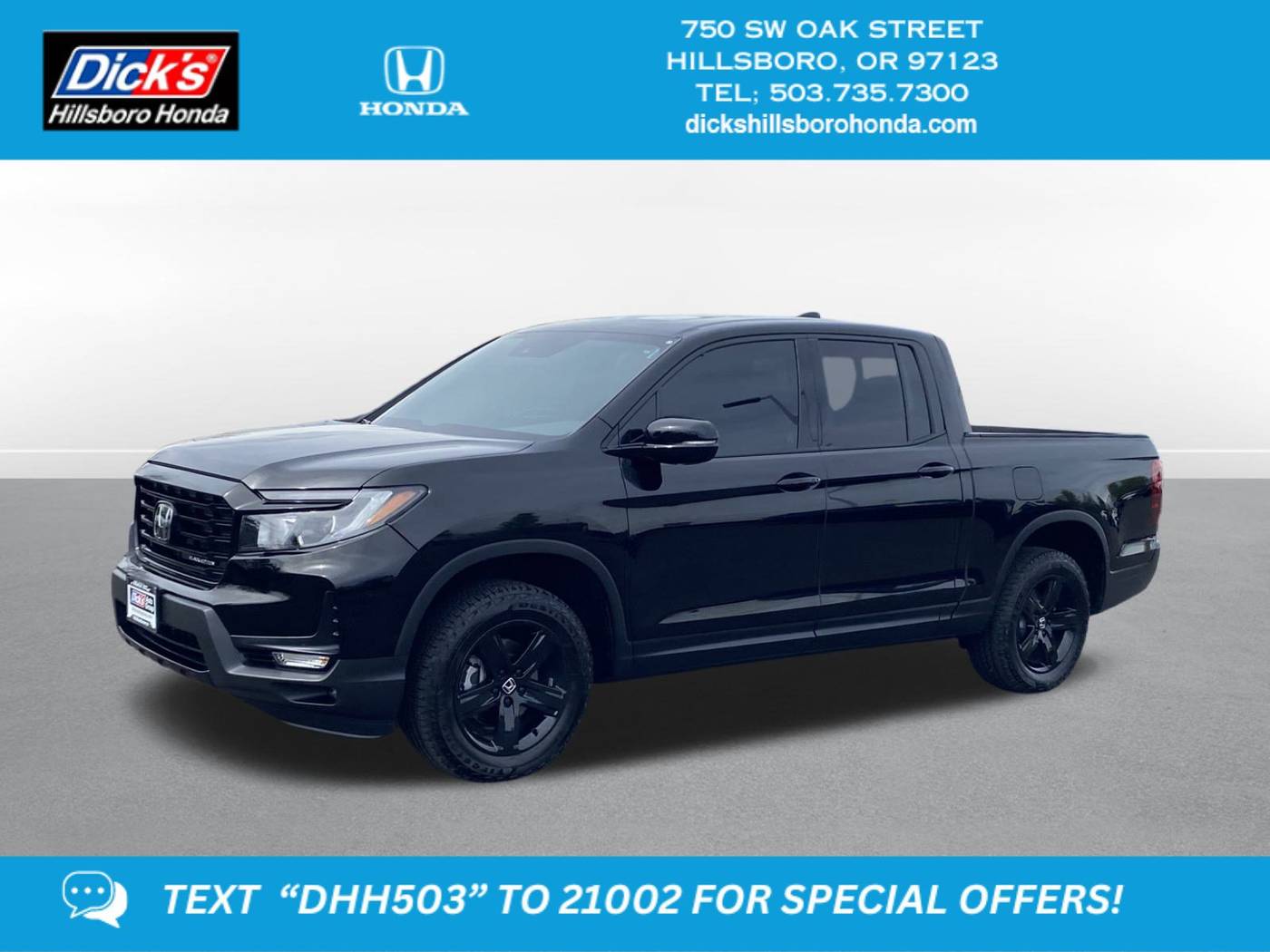 2023 Honda Ridgeline Black Edition — Pickup Truck — 7,979 mi — Hillsboro, OR