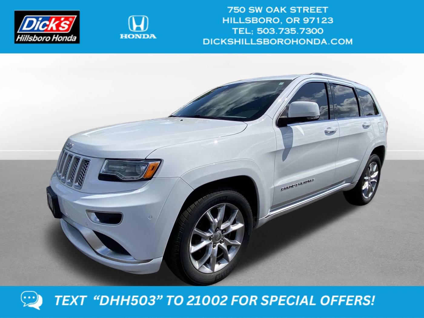 2016 Jeep Grand Cherokee Summit — SUV — 91,089 mi — Hillsboro, OR