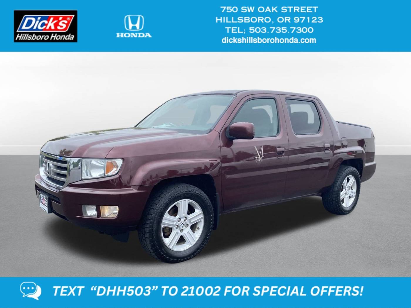 2013 Honda Ridgeline RTL — Pickup Truck — 142,110 mi — Hillsboro, OR