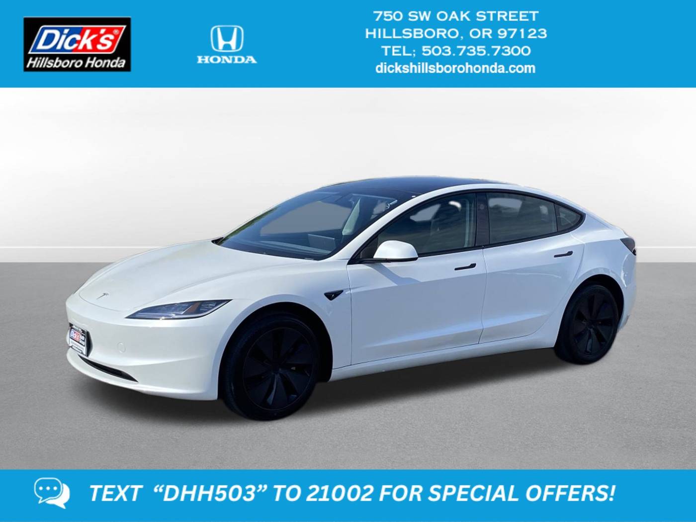 2025 Tesla Model 3 Long Range — Sedan — 2,042 mi — Hillsboro, OR