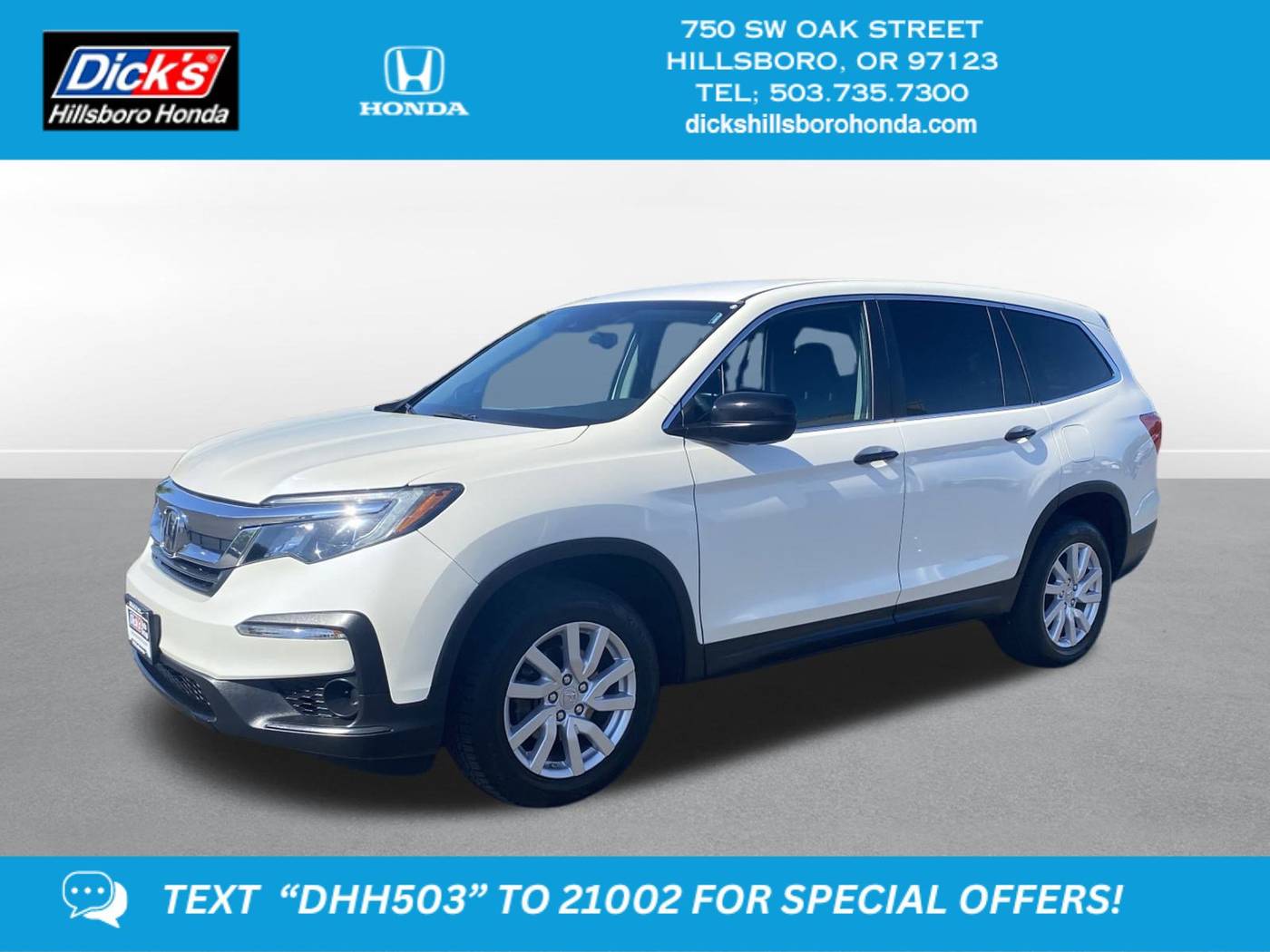 2019 Honda Pilot LX — SUV — 73,987 mi — Hillsboro, OR