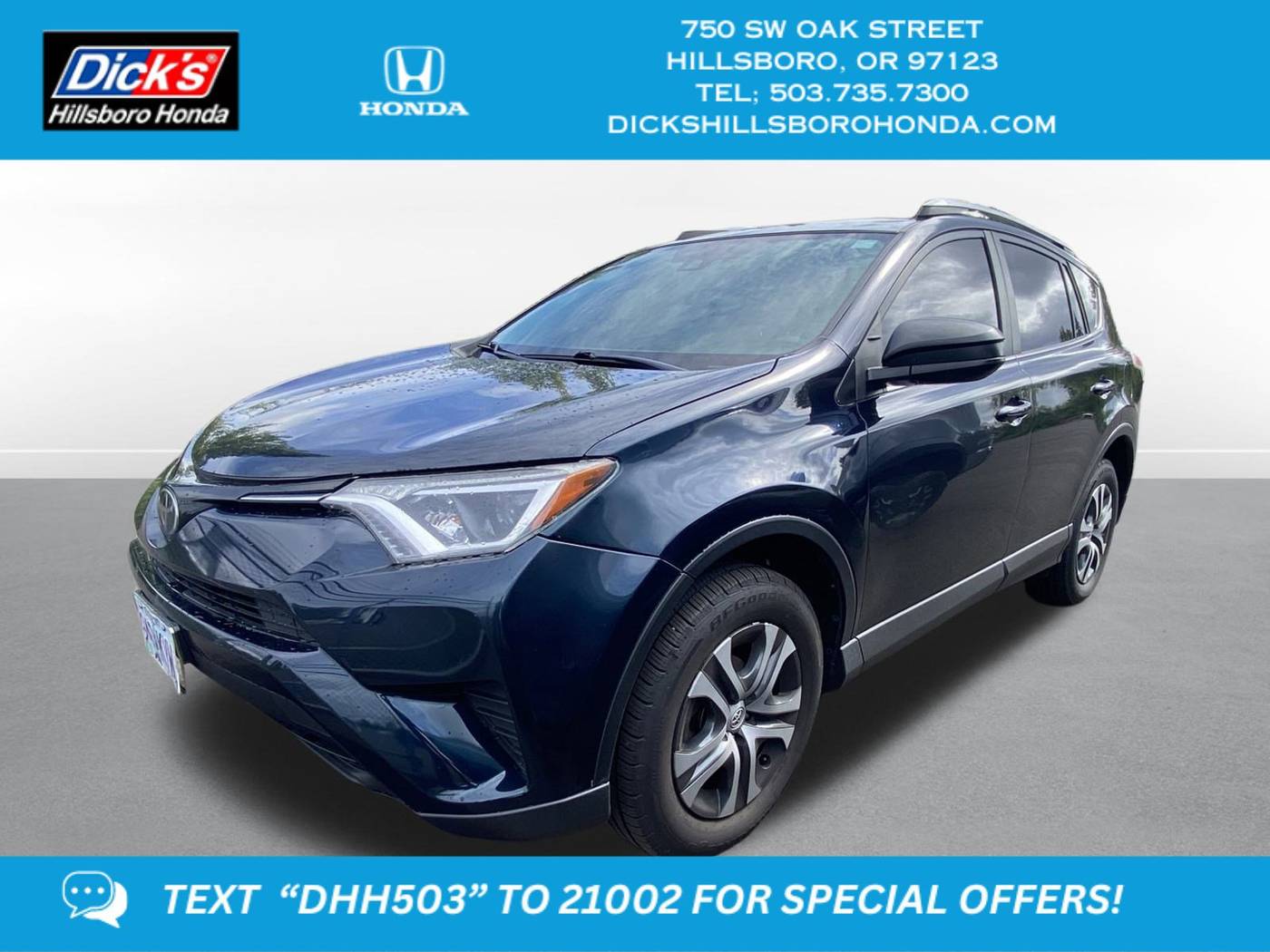 2018 Toyota RAV4 LE — SUV — 133,643 mi — Hillsboro, OR