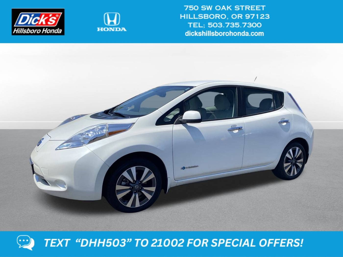 2017 Nissan LEAF SV — Hatchback — 66,787 mi — Hillsboro, OR