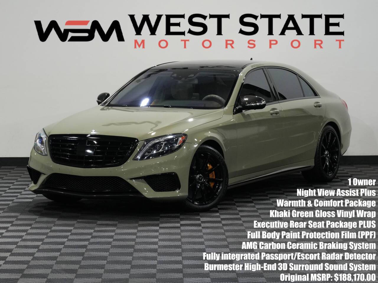 2015 Mercedes-Benz S-Class S 63 AMG — Sedan — 37,238 mi — Federal Way, WA