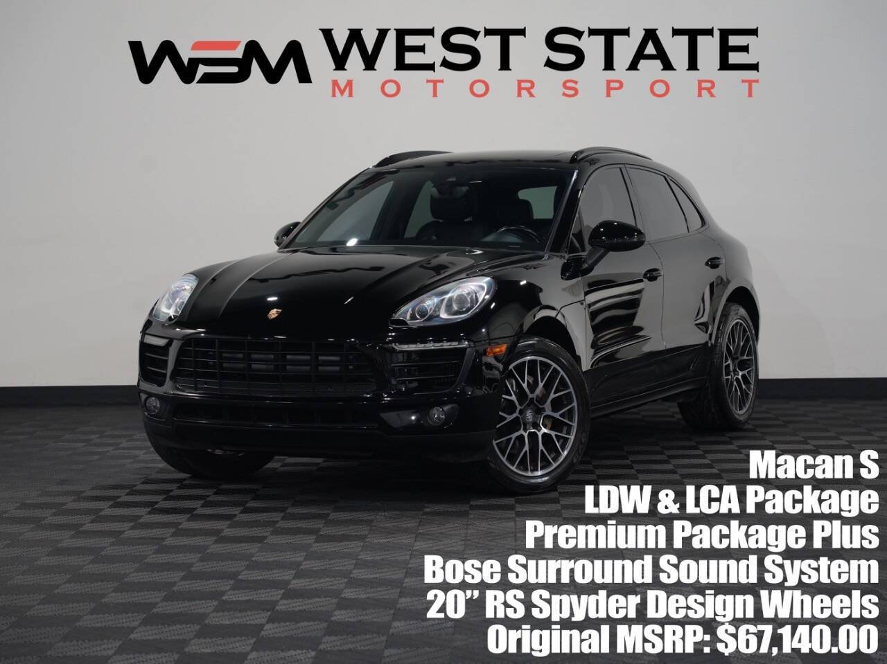 2017 Porsche Macan S — SUV — 86,394 mi — Federal Way, WA
