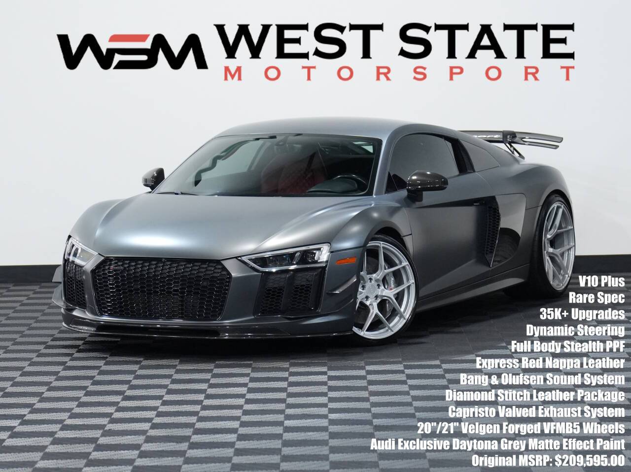 2017 Audi R8 V10 plus — Coupe — 37,985 mi — Federal Way, WA