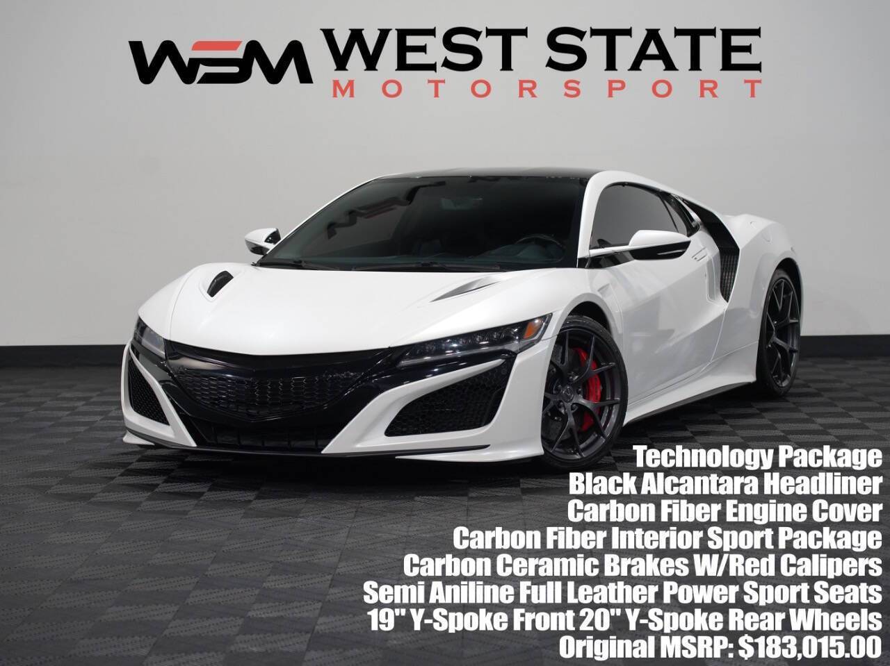 2017 Acura NSX Standard — Coupe — 38,875 mi — Federal Way, WA