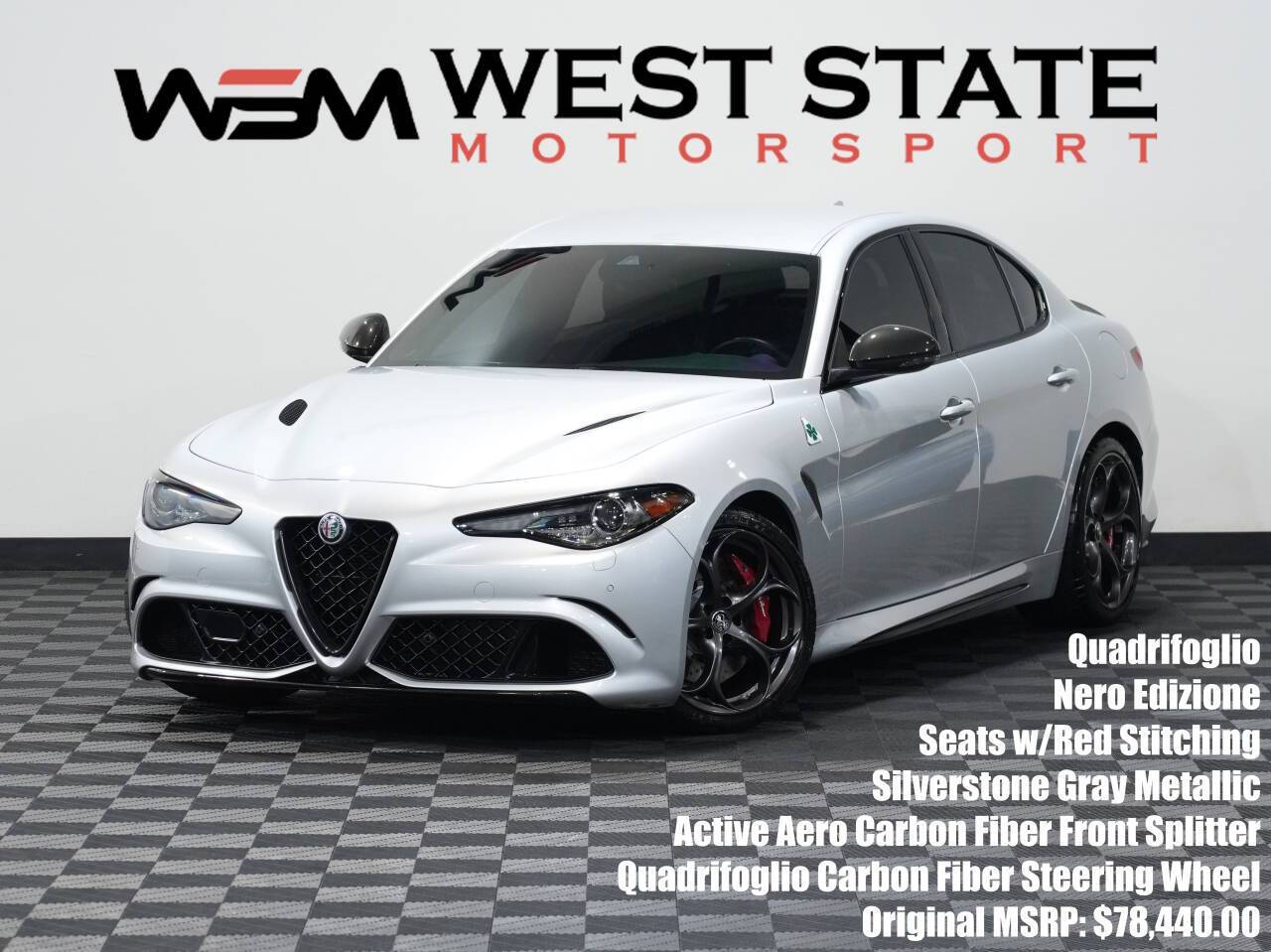 2020 Alfa Romeo Giulia Quadrifoglio — Sedan — 17,947 mi — Federal Way, WA