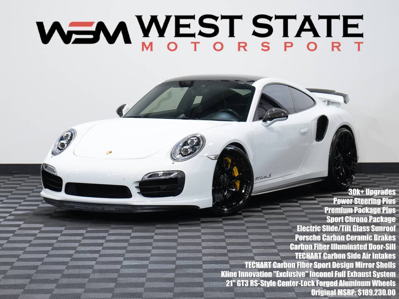 2016 Porsche 911 Turbo S — Coupe — 15,343 mi — Federal Way, WA
