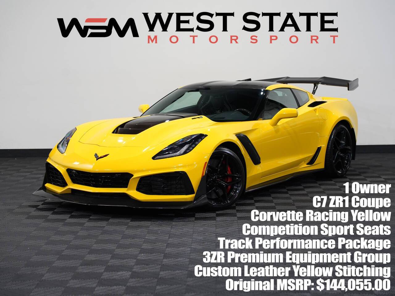 2019 Chevrolet Corvette ZR1 3ZR — Coupe — 63,695 mi — Federal Way, WA