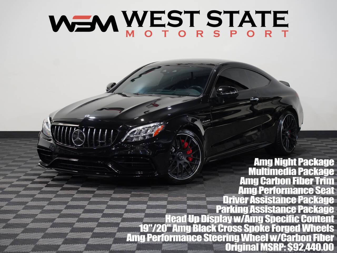 2020 Mercedes-Benz C-Class AMG C 63 S — Coupe — 41,260 mi — Federal Way, WA