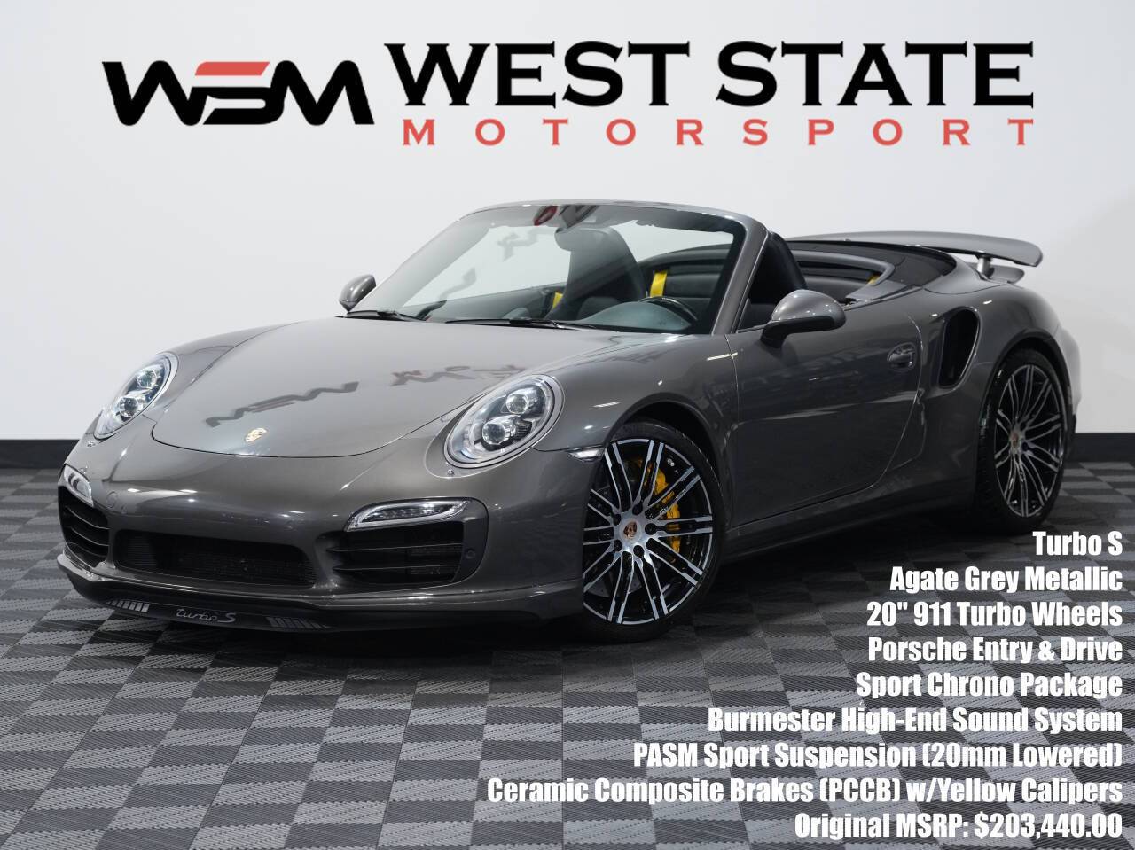 2014 Porsche 911 Turbo — Convertible — 48,527 mi — Federal Way, WA