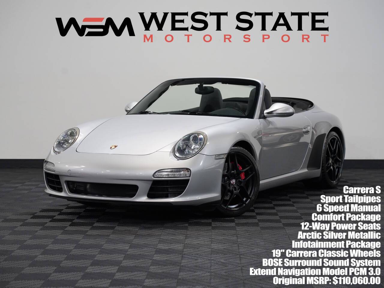 2011 Porsche 911 Carrera S — Convertible — 73,317 mi — Federal Way, WA