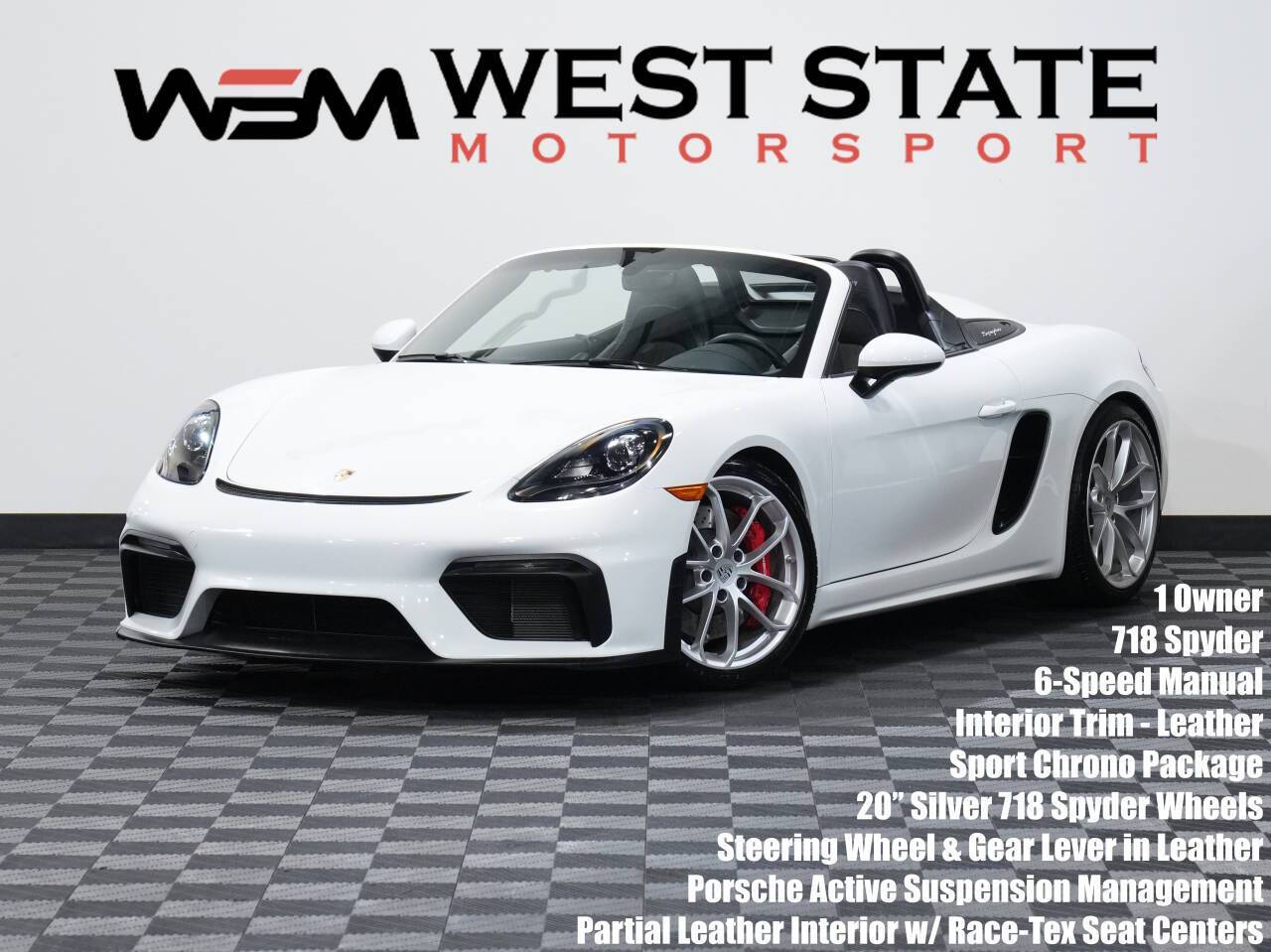 2021 Porsche 718 Spyder Spyder — Convertible — 18,207 mi — Federal Way, WA