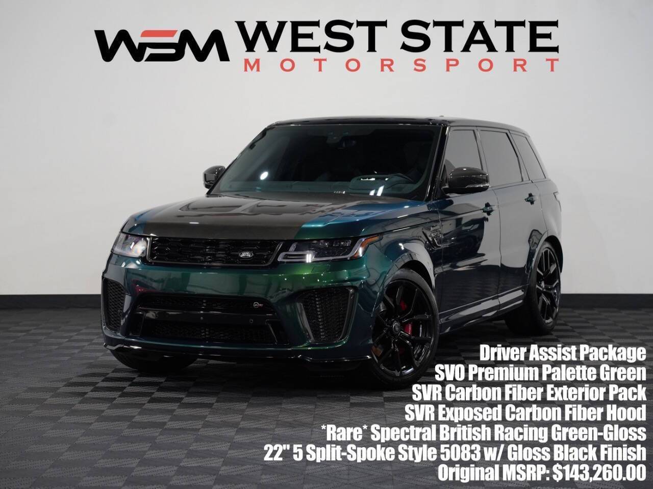 2020 Land Rover Range Rover Sport SVR — SUV — 47,813 mi — Federal Way, WA