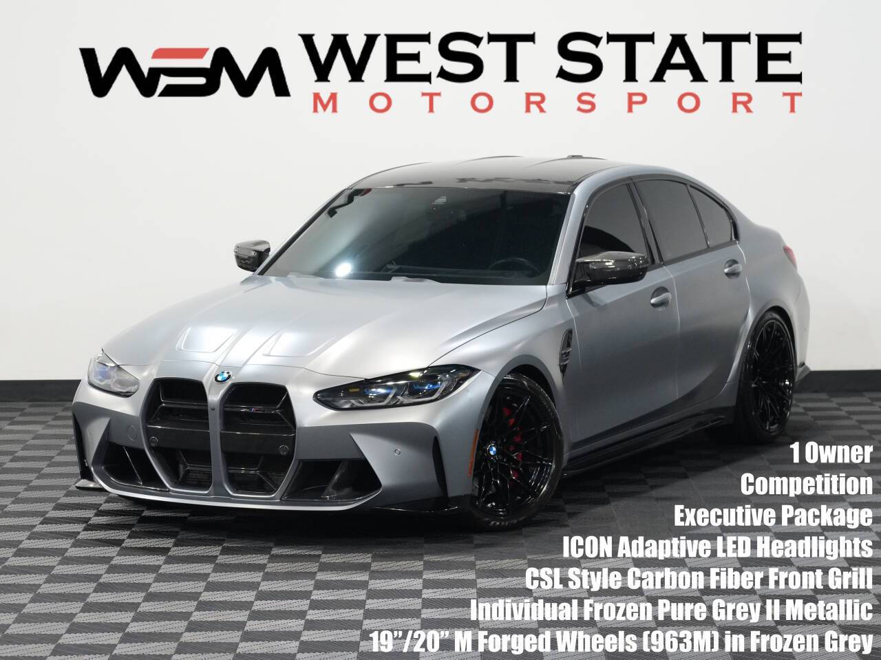 2023 BMW M3 Competition — Sedan — 27,838 mi — Federal Way, WA