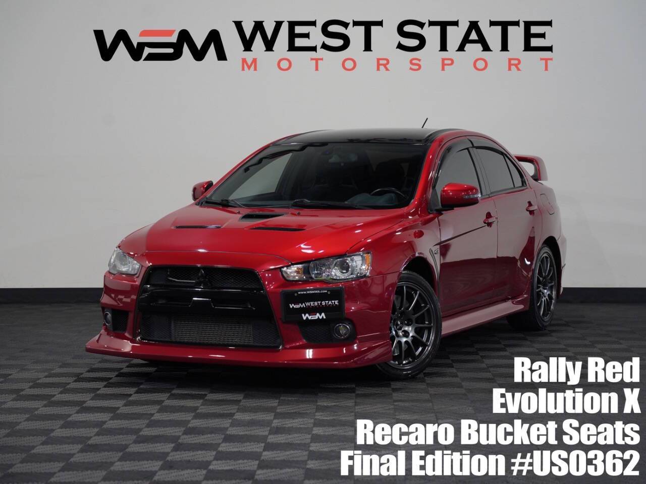 2015 Mitsubishi Lancer Evolution Final Edition — Sedan — 30,432 mi — Federal Way, WA