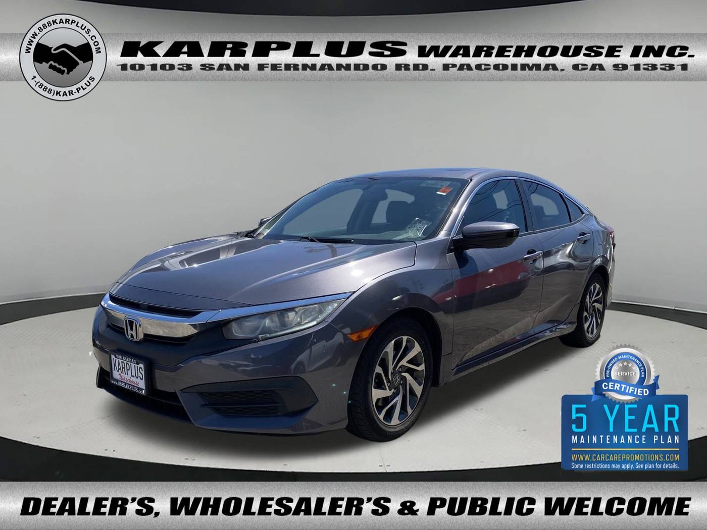 2017 Honda Civic EX — Sedan — 78,848 mi — Pacoima, CA