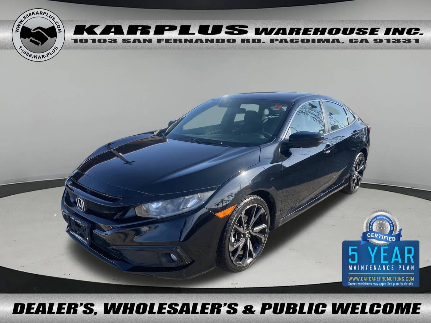 2019 Honda Civic Sport — Sedan — 54,003 mi — Pacoima, CA
