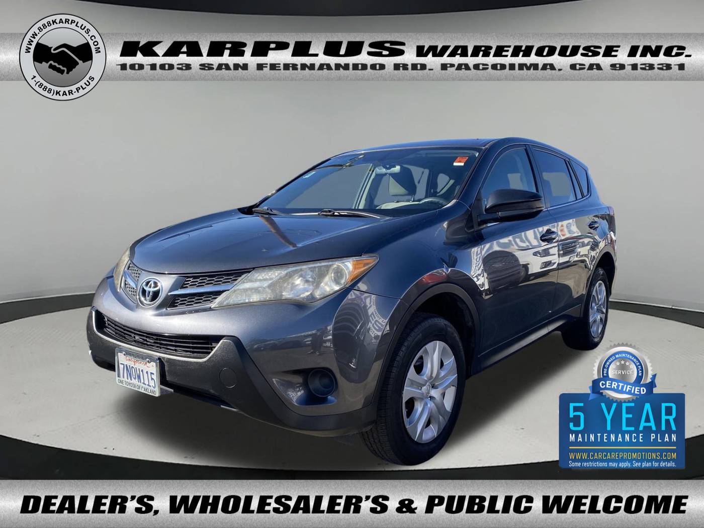 2015 Toyota RAV4 LE — SUV — 105,094 mi — Pacoima, CA