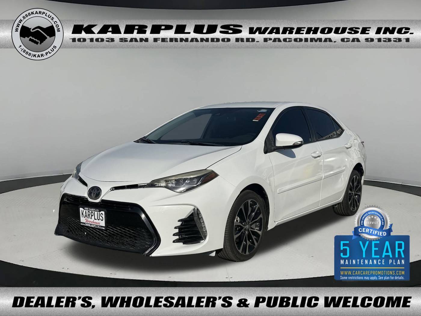2017 Toyota Corolla SE — Sedan — 76,216 mi — Pacoima, CA