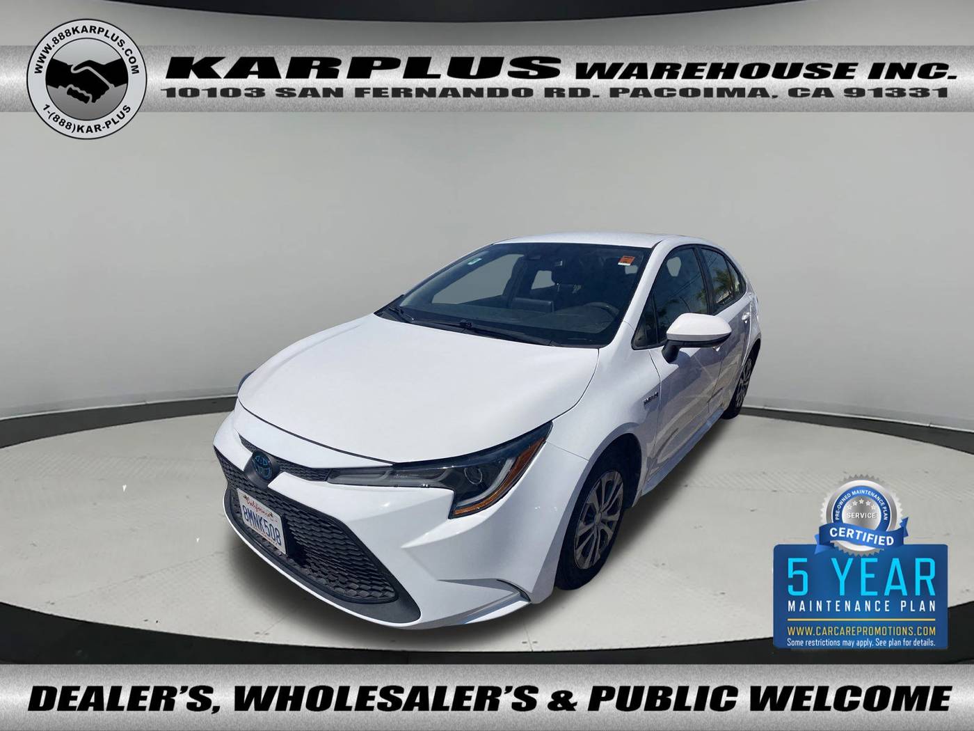 2020 Toyota Corolla Hybrid LE — Sedan — 101,004 mi — Pacoima, CA