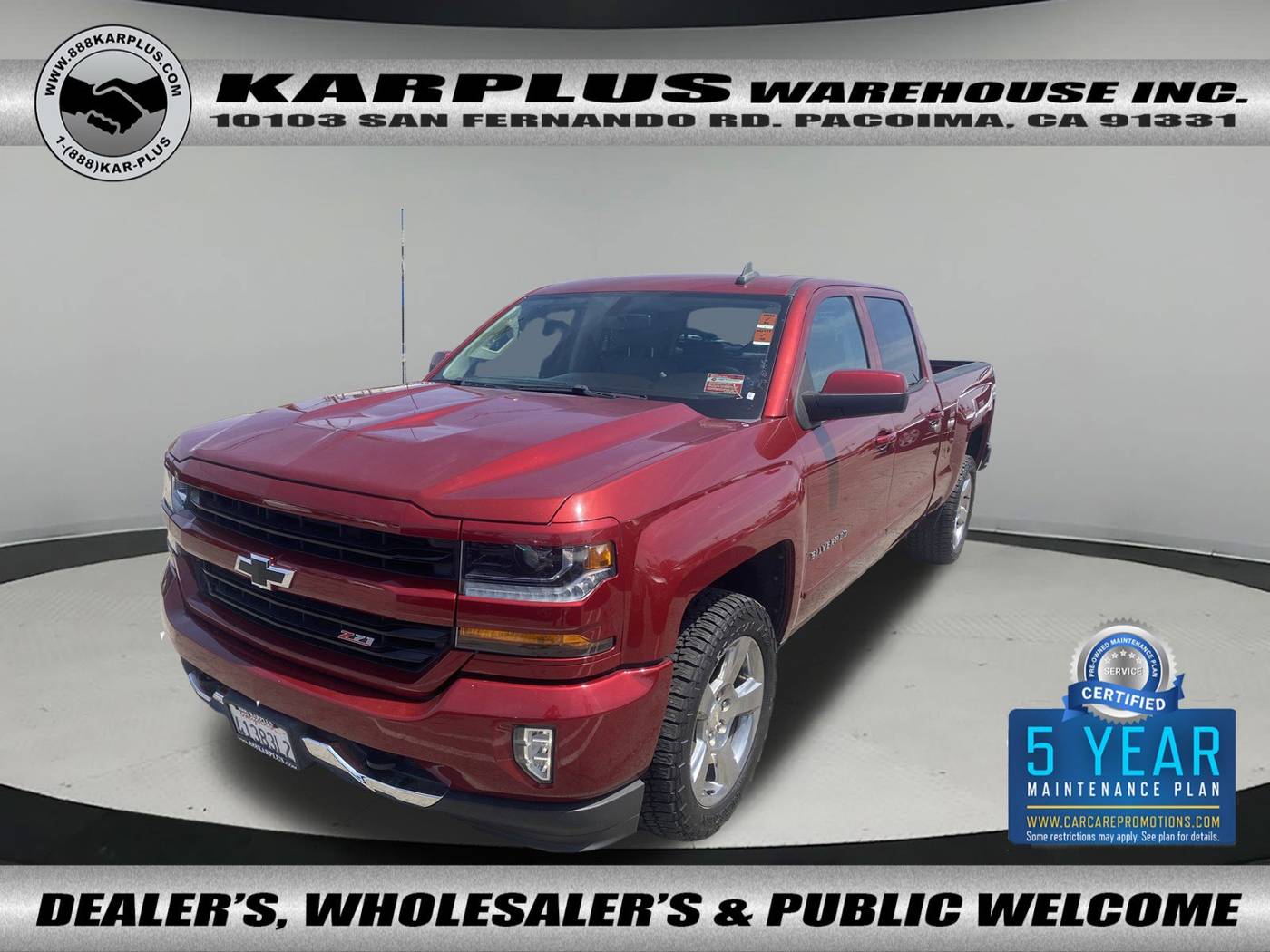 2018 Chevrolet Silverado 1500 LT — Pickup Truck — 103,438 mi — Pacoima, CA