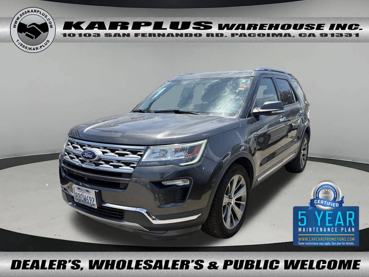 2018 Ford Explorer Limited — SUV — 71,963 mi — Pacoima, CA