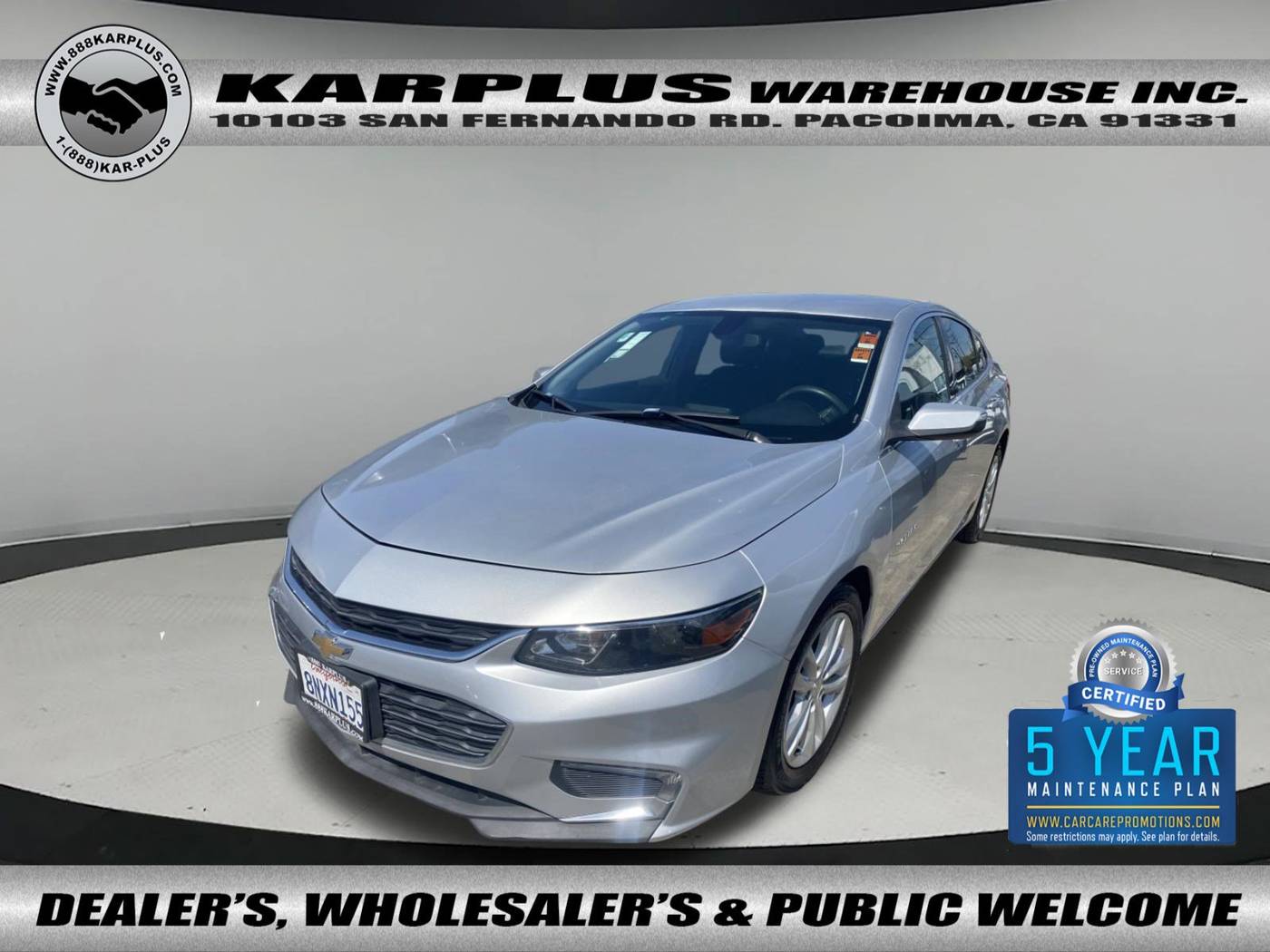 2018 Chevrolet Malibu LT — Sedan — 110,746 mi — Pacoima, CA