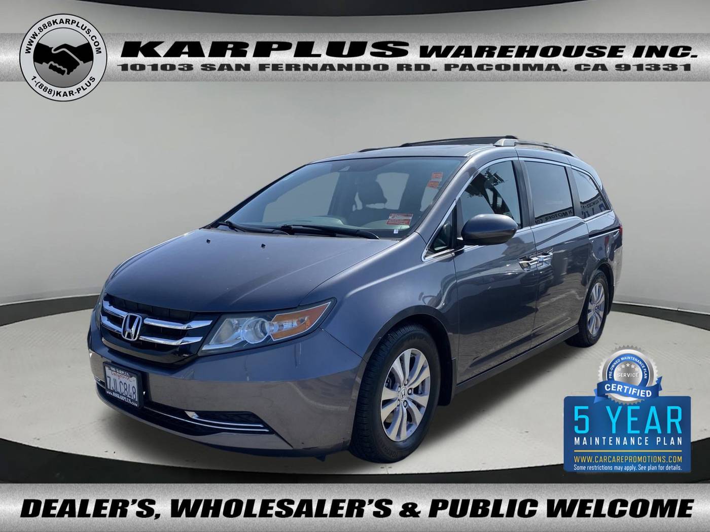 2015 Honda Odyssey EX-L — Minivan — 86,788 mi — Pacoima, CA