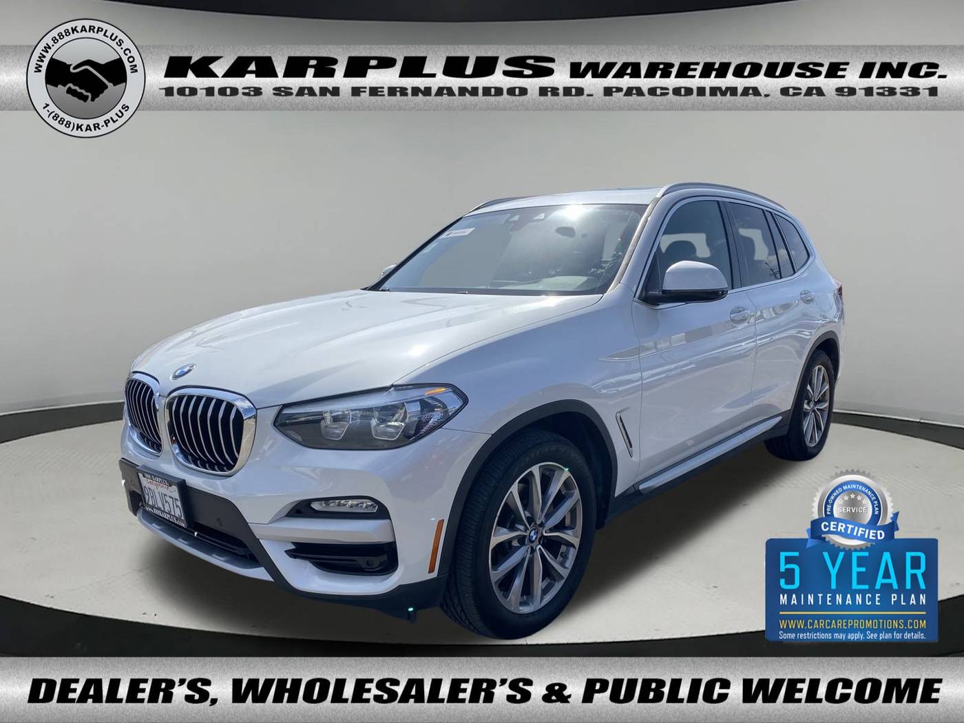 2019 BMW X3 30i — SUV — 77,792 mi — Pacoima, CA