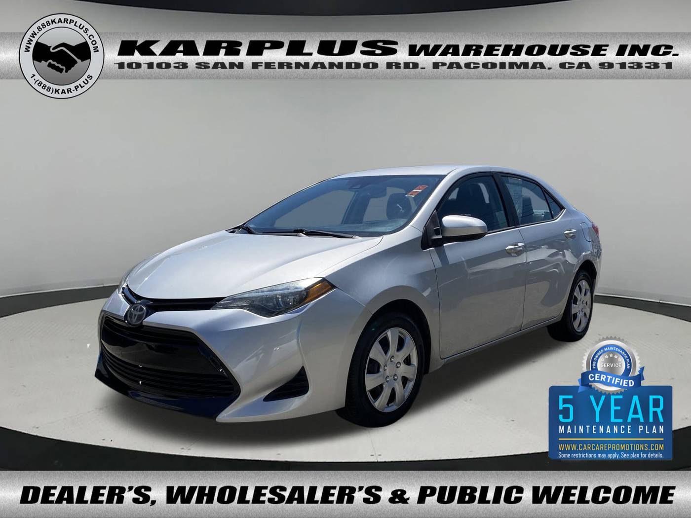 2018 Toyota Corolla LE — Sedan — 180,289 mi — Pacoima, CA