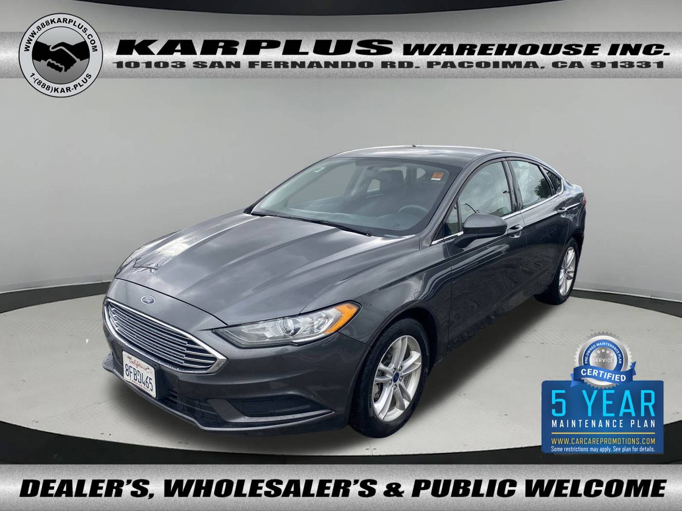 2018 Ford Fusion SE — Sedan — 79,779 mi — Pacoima, CA