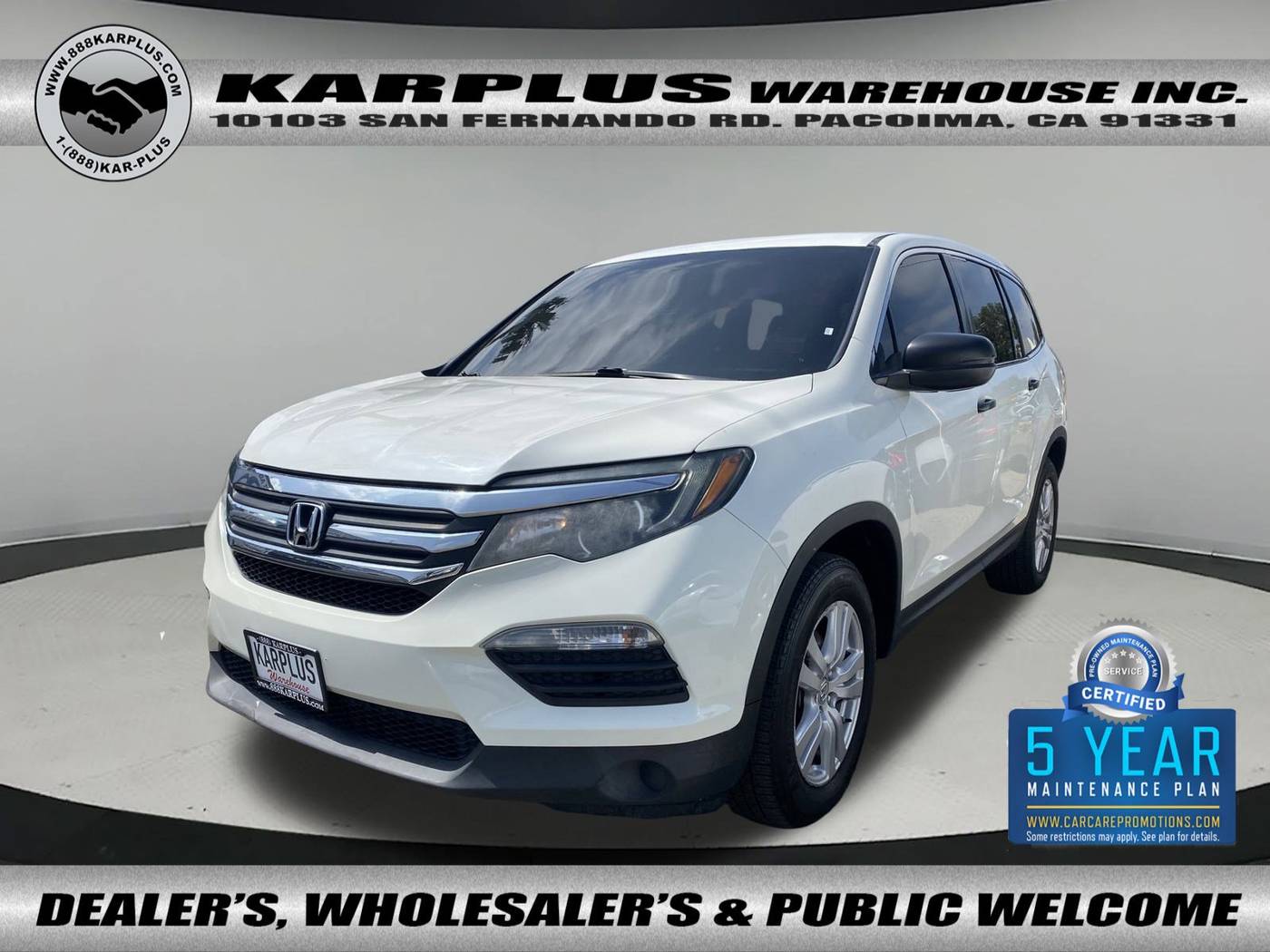 2018 Honda Pilot LX — SUV — 93,334 mi — Pacoima, CA