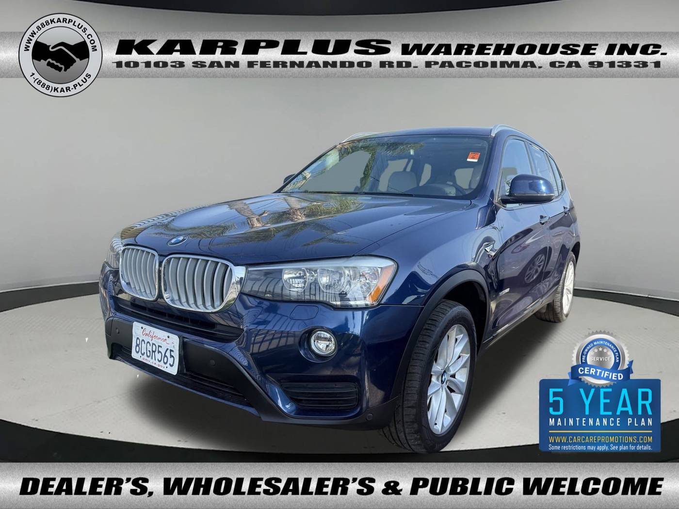 2017 BMW X3 28i — SUV — 64,492 mi — Pacoima, CA