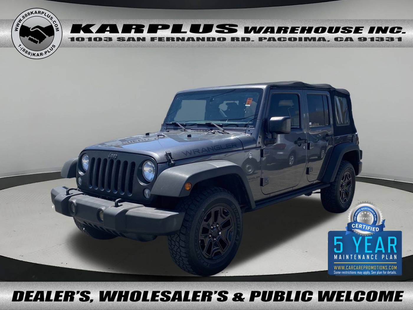 2016 Jeep Wrangler Black Bear — SUV — 105,070 mi — Pacoima, CA